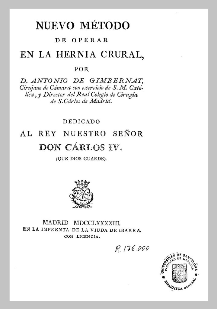 llibre Gimbernat hèrnia crural