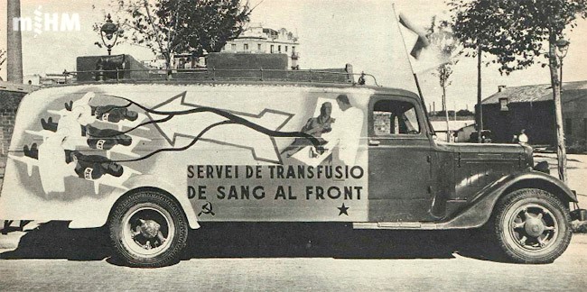 Camió refrigerat per transport de sang