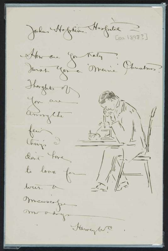 Harvey Cushing carta i dibuixos