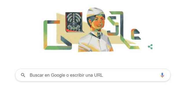 Doodle de Google a la Dra. Vera Gedroits
