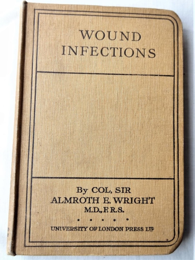 Llibre sobre infeccions de ferides de guerra de sir Almroth Wright