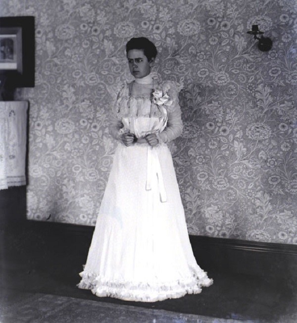 Frances Glessner Lee vestida de núvia pel seu casament