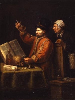 L'examen d'orina (1660), Joos van Craesbeeck ( 1605 - 1660 ). Musée des Beaux-Arts, Orleans.