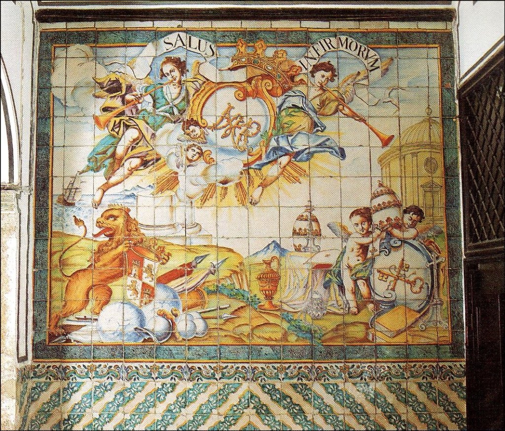 Ceràmica denominada Salus infirmorum a l'Hospital de Pobres de València