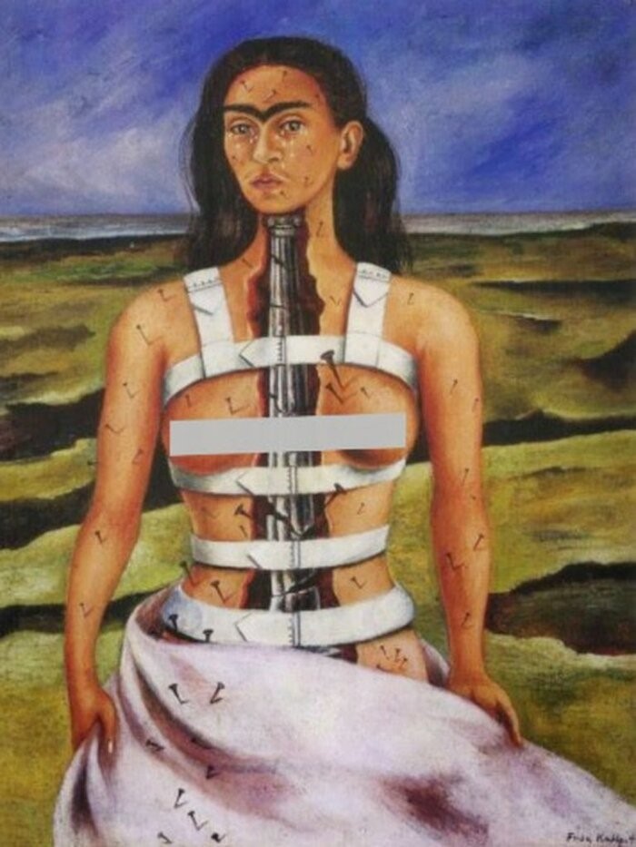 La columna trencada, Frida Kahlo 1944