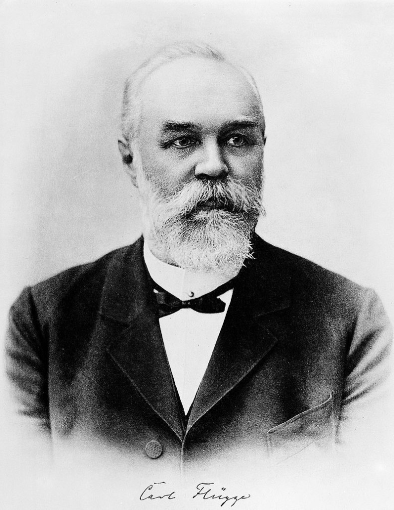 Retrat del Dr. Carl Flügge quan era professor d'Higiene a la Universitat de Breslau