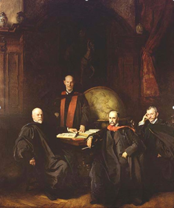 “Els quatre doctors”, pintat per John Singer Sargent, conservat al Johns Hopkins Hospital