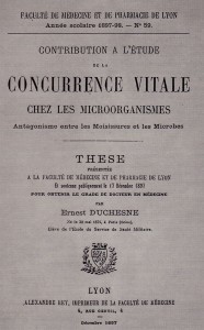 Tesi de Duchesne sotmesa a l'Escola Militar de Salut de Lió l'any 1892
