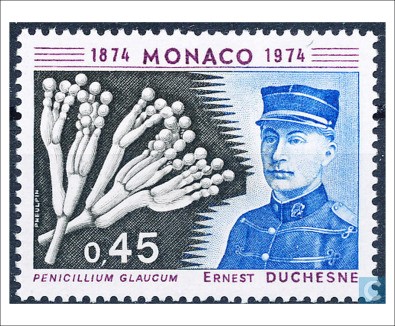 Segell del principat de Mònaco que evoca la troballa de Duchesne