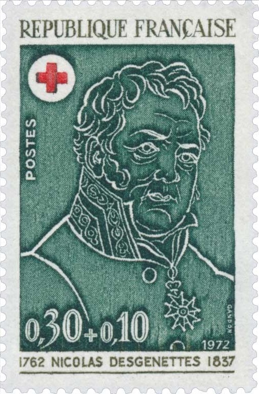 Segell emès pel servei postal francès en homenatge a Desgenettes