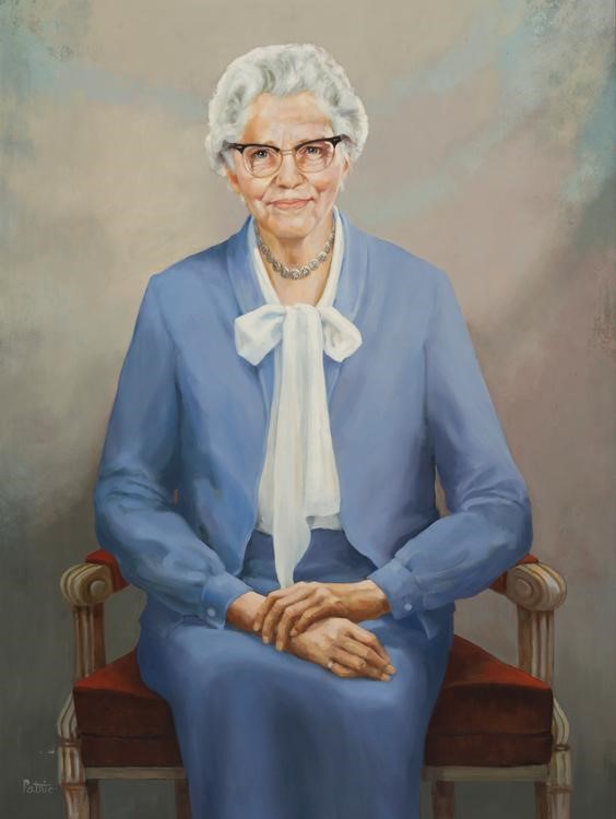 Helen Brooke Taussig, pintada per Patrick Bauernschmidt. Galeria de retrats de l'Hospital Johns Hopkins, Baltimore, Maryland