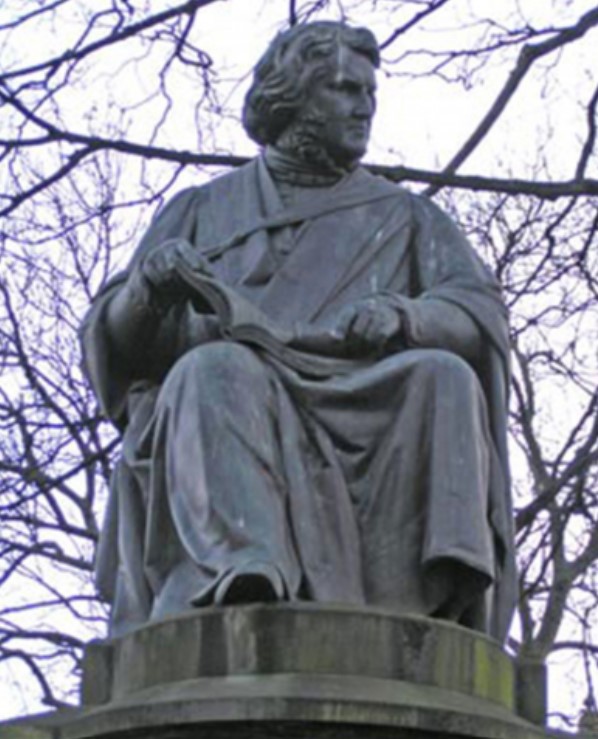Estàtua de James Young Simpson a Edimburg, Jardins de Princess street