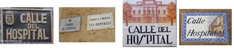 Rètols de carrer Hospital