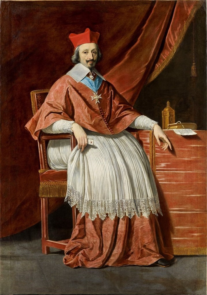 Le Cardinal de Richelieu, pintat per Philippe de Champaigne. Museu Condé, Chantilly