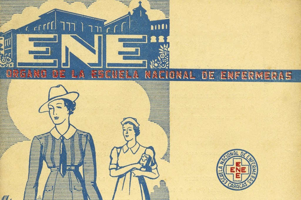 Fragment de la portada de la revista ENE, editada per l'Escola Nacional d'Infermeres veneçolanes