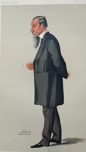 Caricatura de Sir Jonathan Hutchinson per Vanity Fair dibuixada per Spy