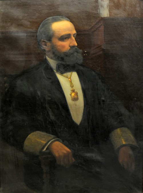 Francesc Rusca Domènech, Retrat a l'oli. Autor desconegut. [Facultat de Medicina de la Universitat de Barcelona]