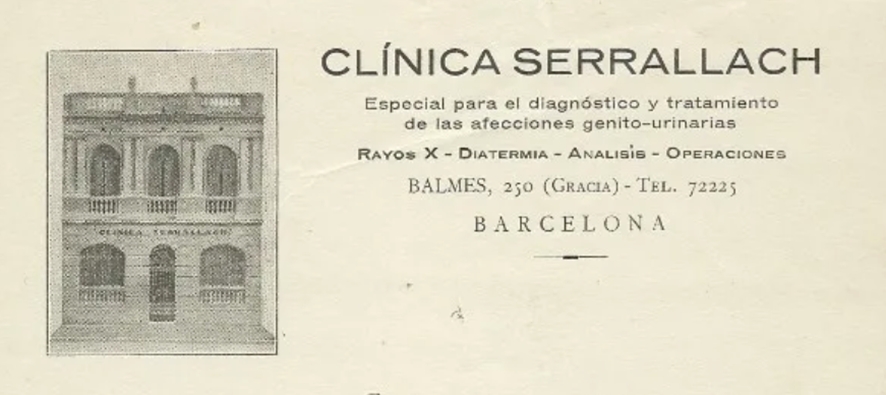 Anunci de la Clínica Serrallach
