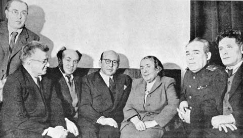 Membres del Comitè Jueu Antifeixista creat pel govern soviètic en la Segona Guerra Mundial