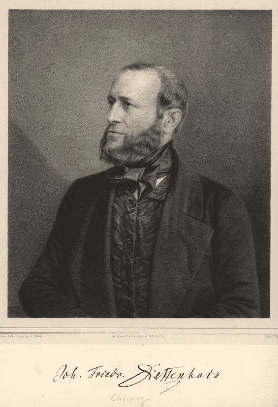 Retrat de JF Dieffenbach l'any que va morir