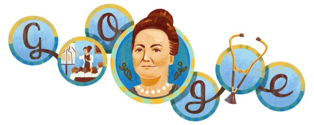 Doodle de Google en honor a la Dra. Cecilia Grierson