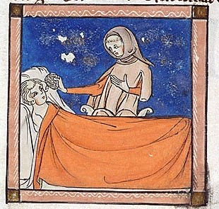 Dona tenint cura del malalt