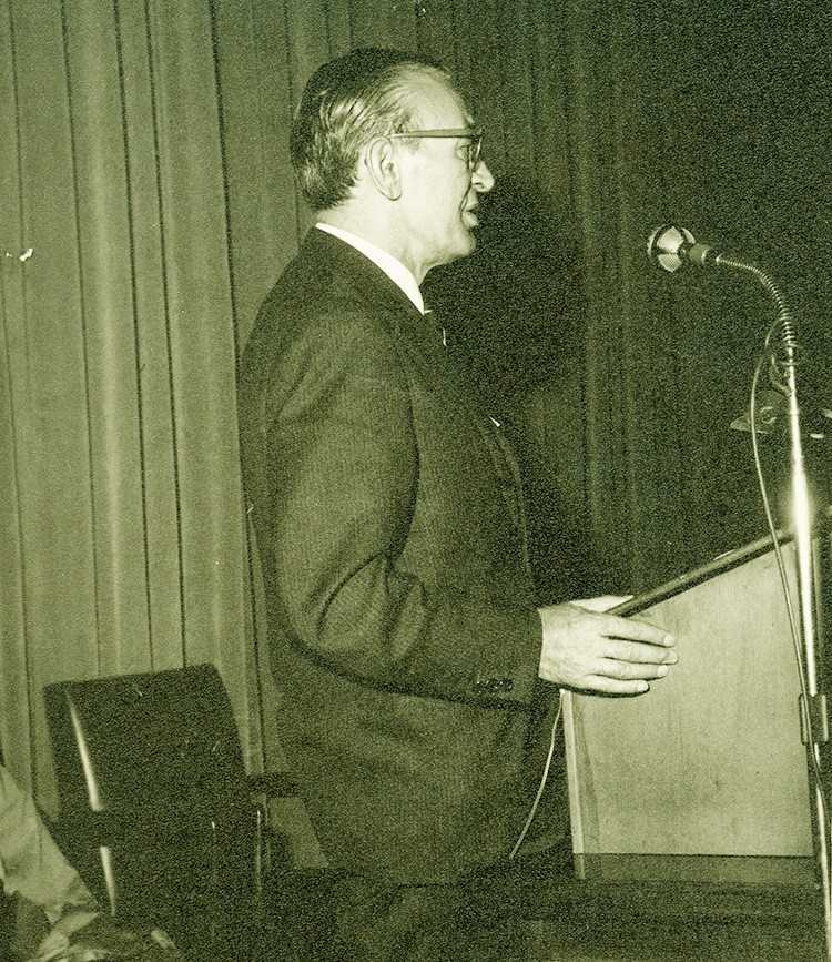 Conferència del cirurgià Joan Agustí i Peypoch, Barcelona 4 d'agost de 1967.