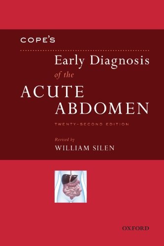 Portada de la versió anglesa del llibre "Cope’s Early Diagnosis of the Acute Abdomen"