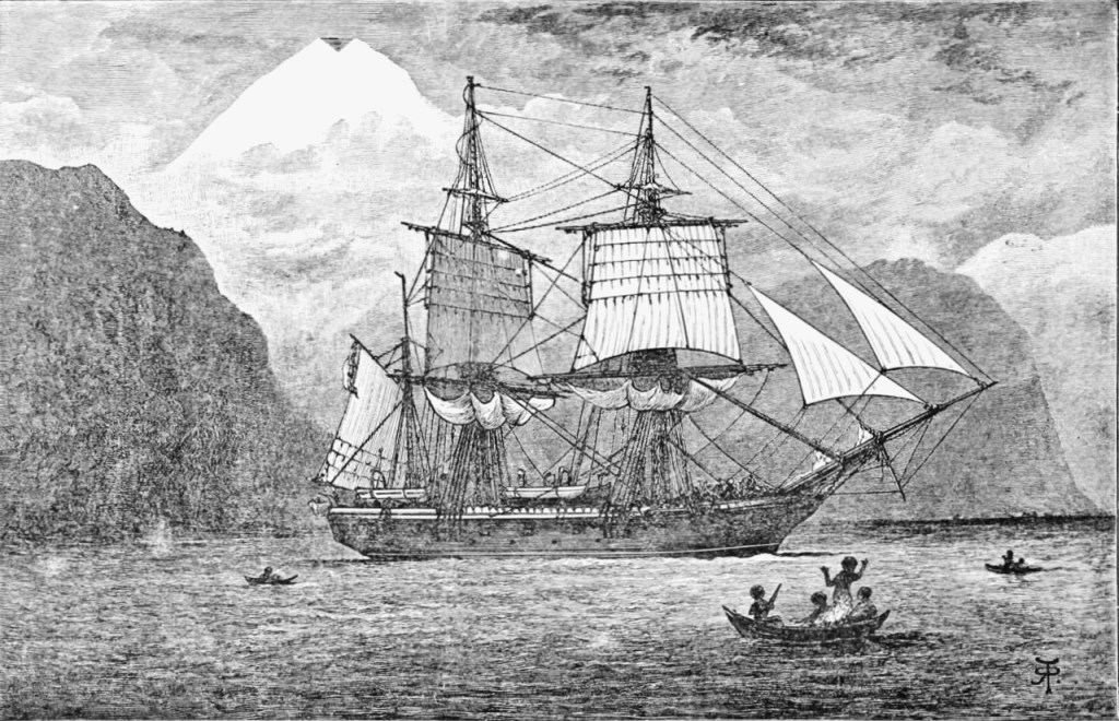 Dibuix del HMS Beagle