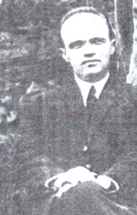 Fragment d'una fotografia familiar que mostra el Dr. Kotzareff