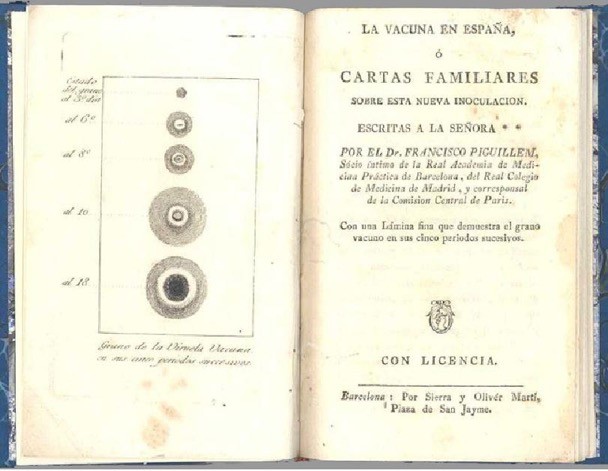 Primera pàgina del llibre que escriu Piguillem, titulat “Cartes a la senyora”, on descriu la seva actuació vacunant els fills de la senyora anònima de Puigcerdà