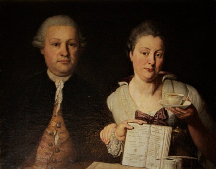 Leopold Auenbrugger i la seva esposa Marianne (circa 1765)-Istituto Ortopedico Rizzoli, Bolonia, Italia