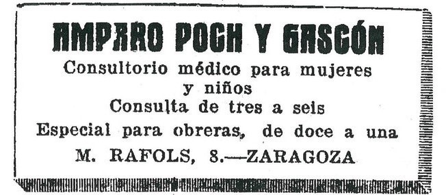 Anunci de premsa, comunicant la ubicació del seu consultori