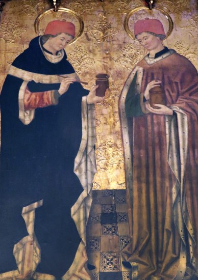 Sants Cosme i Damià de Miquel Nadal, retaule de la catedral de Barcelona