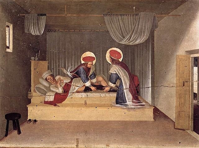 Fra Angelico: Miracle de Sant Cosme i Sant Damià. Església de Sant Marc, Florència.