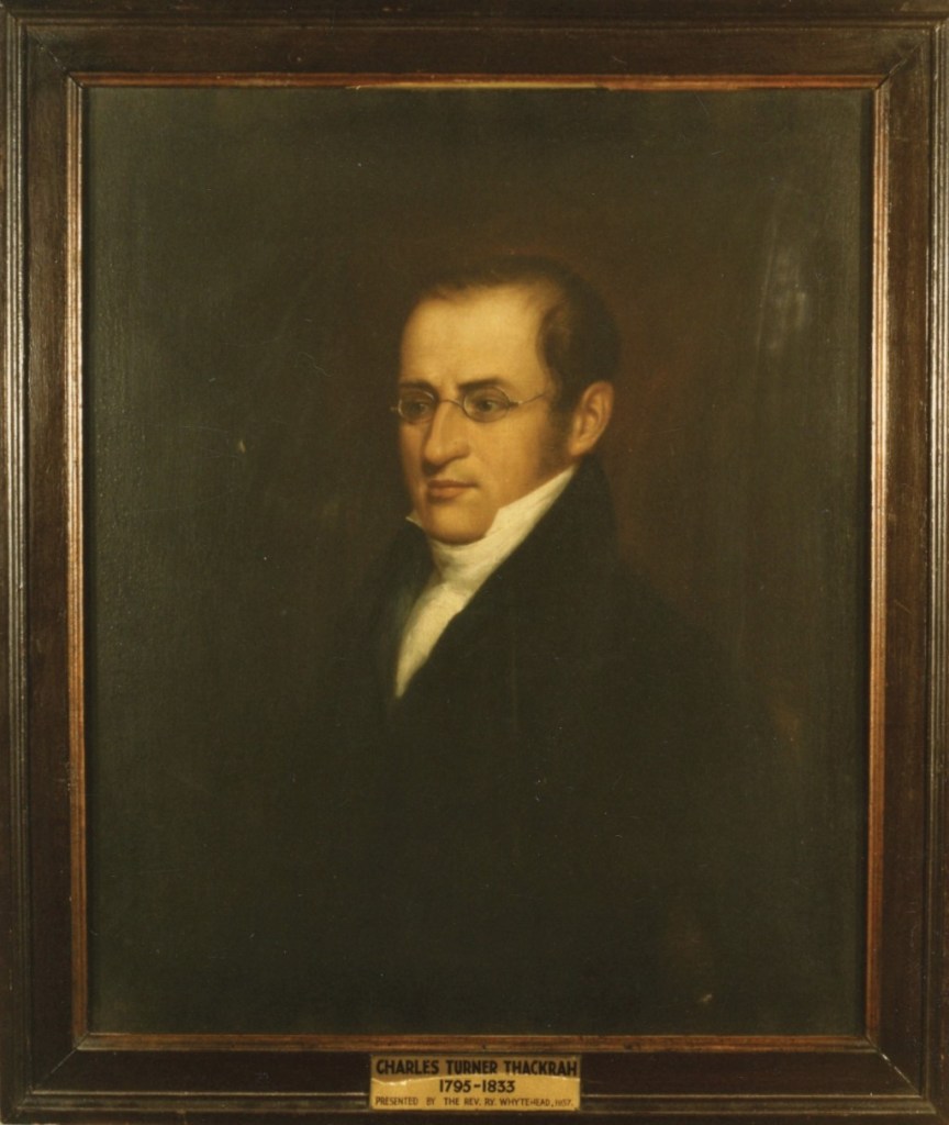 Charles Turner Thackrah, fundador de la Facultat de Medicina de Leeds. 
Pintat per C. Milnes el 1823, The University of Leeds Art Collection.