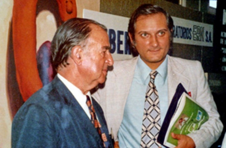 El Dr. Rodés amb el Dr. Gibert, a l'època en que va presentar el cas a Paris