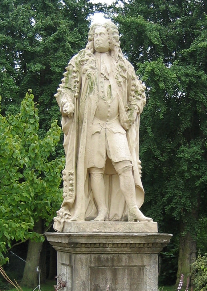 Estàtua de Sir Hans Sloane per John Michael Rysbrack situada al Chelsea Physic Garden