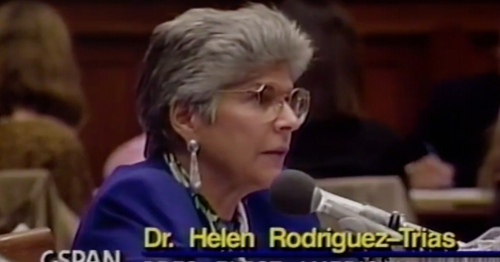 Dra. Helen Rodríguez, com a president de l'Associació Nord-americana de Salut Pública