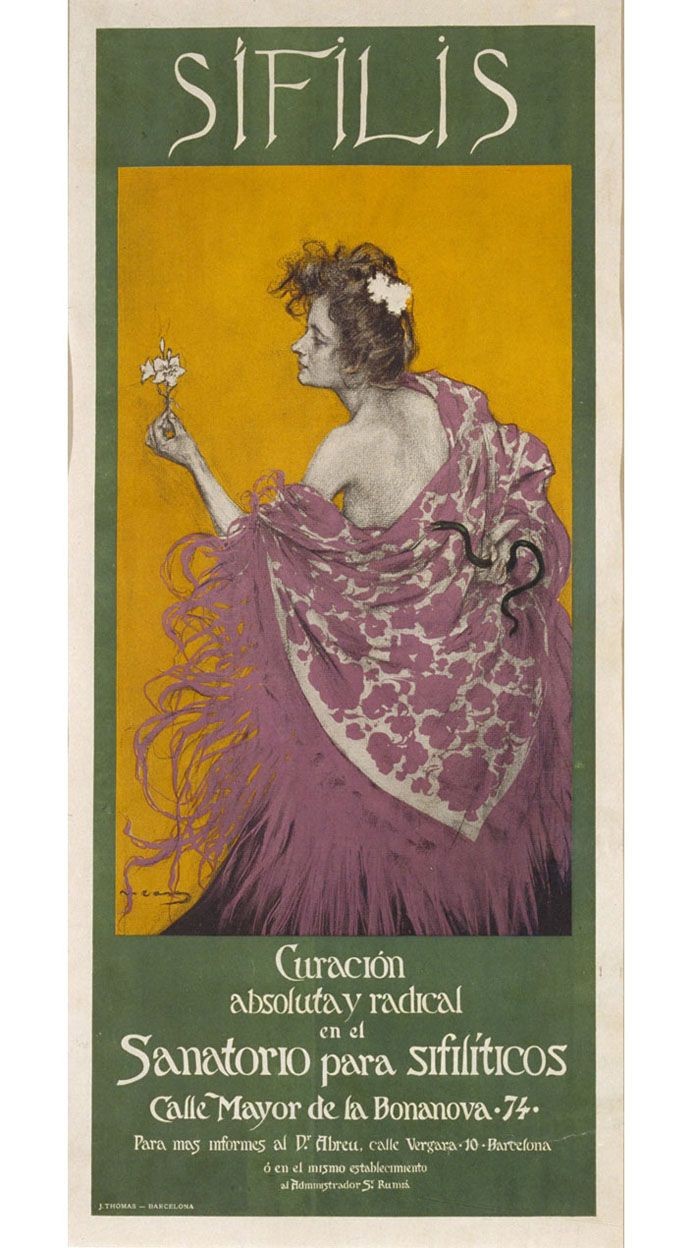 Cartell de la sífilis, de Ramon Casas