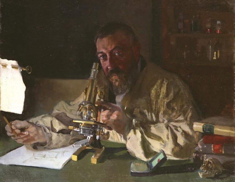 El Dr. Luis Simarro, pintat el 1896 per Joaquim Sorolla, Universitat Complutense de Madrid