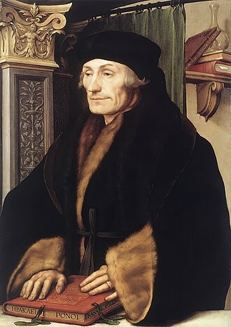Retrat d’Erasme de Rotterdam de Hans Holbein el jove (1523)