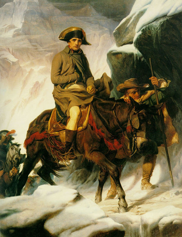 Napoleó creuant els Alps, pintat per Paul Delaroche