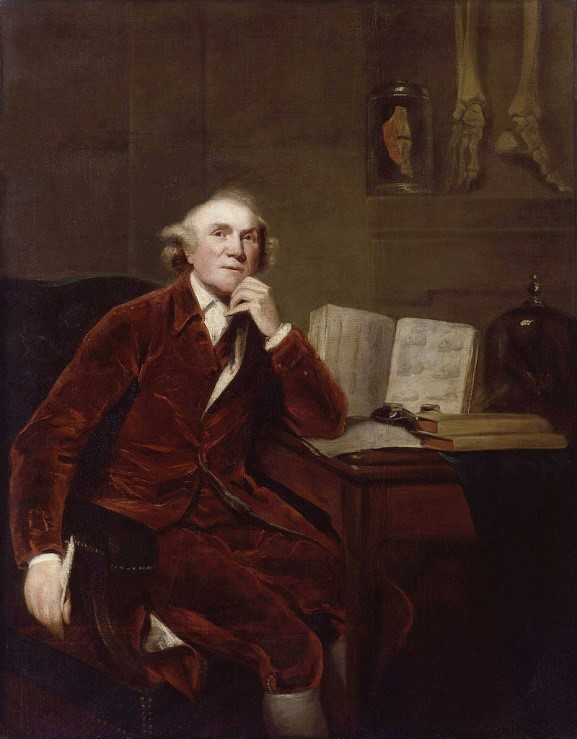 John Hunter pintat per John Jackson el 1813, a partir d'un original de Sir Joshua Reynolds