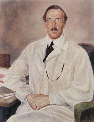 Dr. Clemens von Pirquet, pintura de la Johns Hopkins collection
