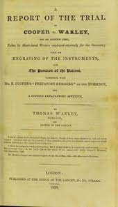 Sumari del judici Cooper contra Wakley