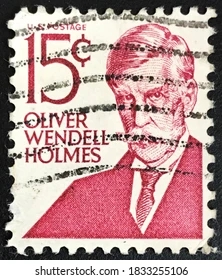 Segell amb el bust d'Oliver Wendell Holmes