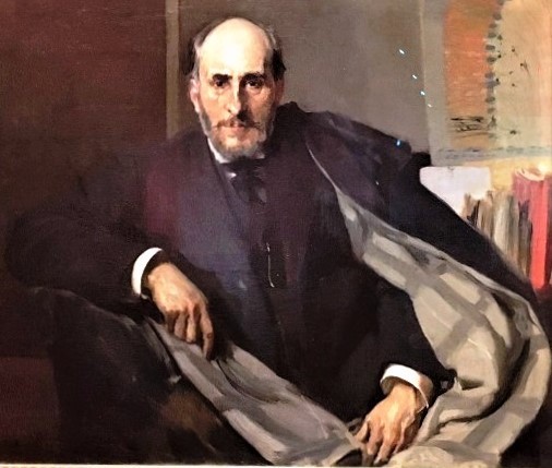 Dr. Santiago Ramón y Cajal, pintat per Joaquin Sorolla l'any en que guanyà el premi Nobel. Es conserva en el Museu de Saragossa.