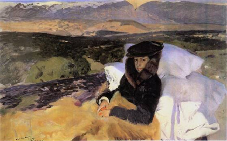 Joaquín Sorolla. “La convalescència de la meva filla Maria (María en el Pardo)”, 1907.
Oli sobre tela. Col·lecció particular.