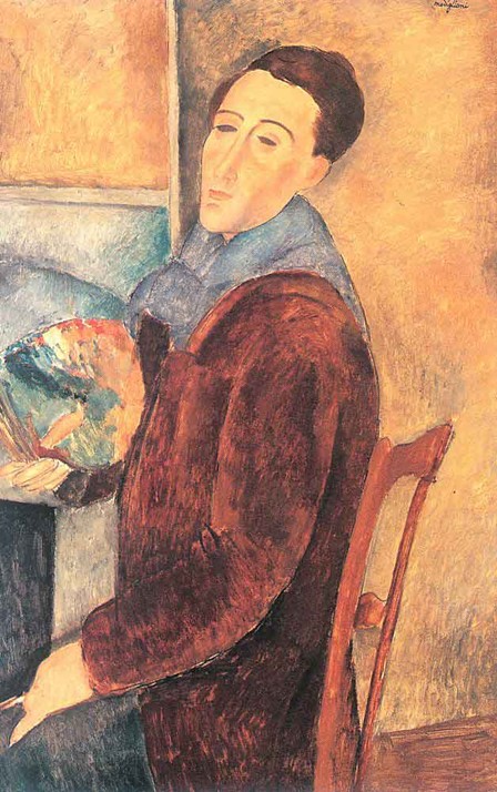 Amedeo Modigliani, 1919, “Autoretrat”, Museu d'Art Contemporani de la Universitat de São Paulo (Brasil)